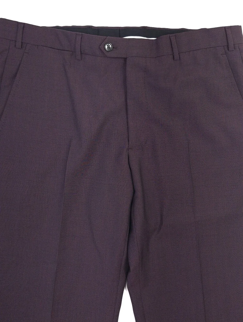 Emporio Armani M LINE Two-Piece Suit Blackberry Virgin Mohair Wool Tailored 52R